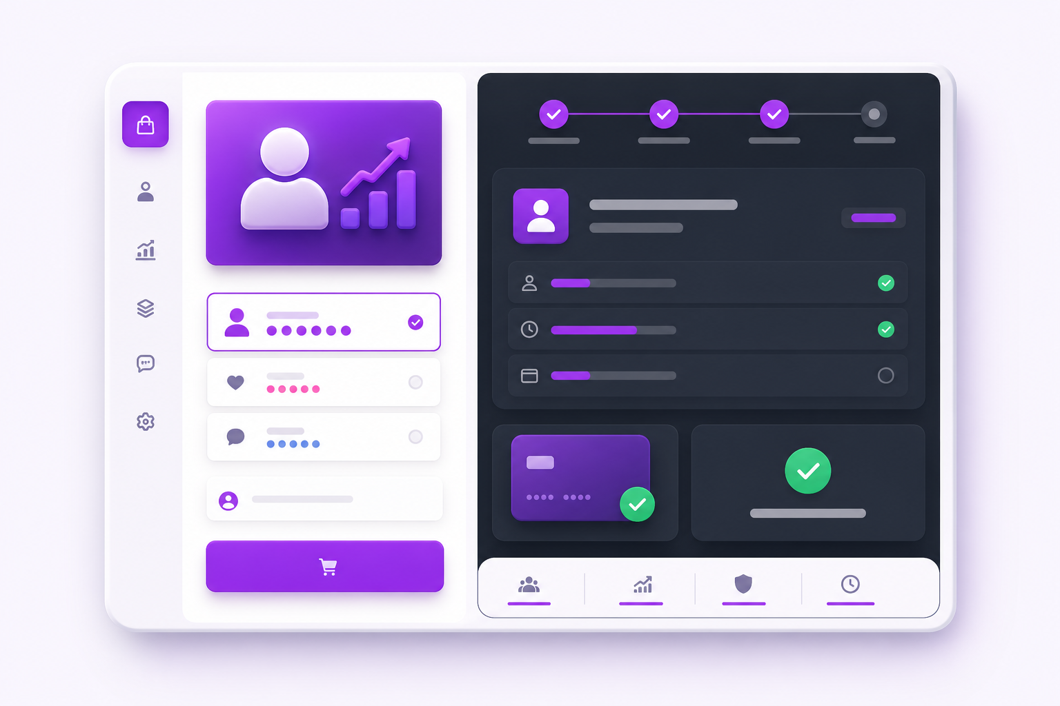 Mockup de loja de seguidores com checkout e automacao de pedidos